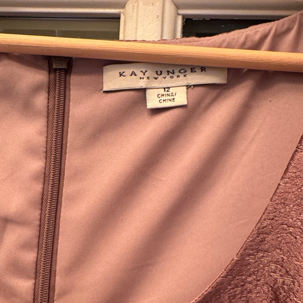 Kay Unger Jumpsuit In Wood Rose - Picture 2 of 6